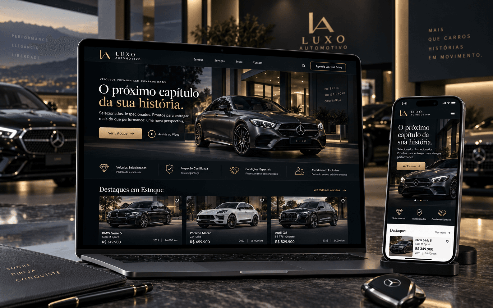 Prévia do projeto Luxo Automotivo