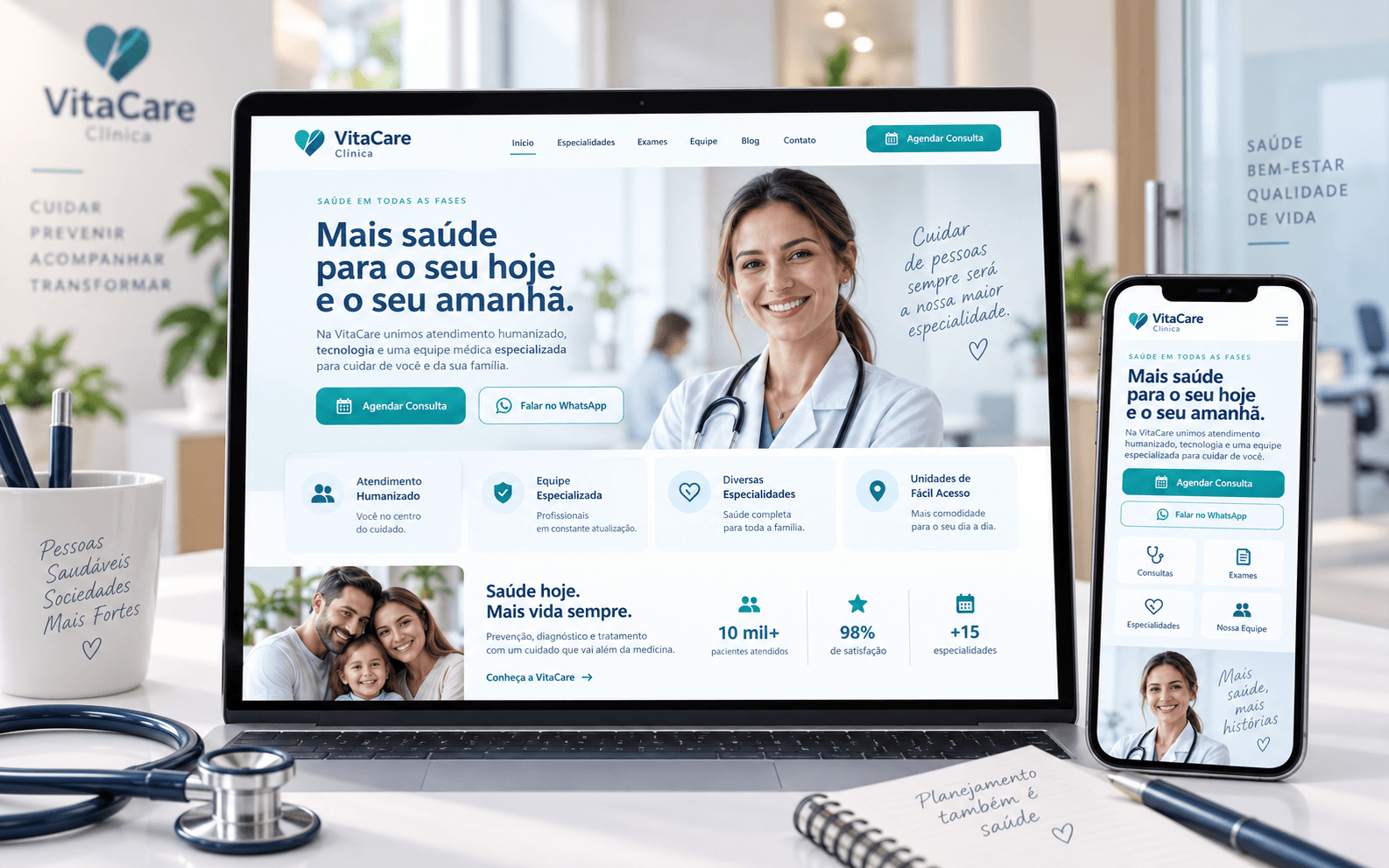 Prévia do projeto VitaCare Clínica